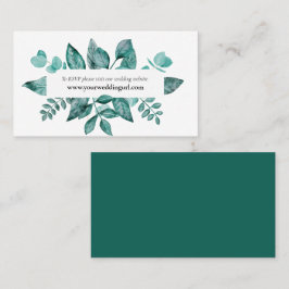 Website für Hochzeiten - UAWG Aquamarine Grünfläch Visitenkarte