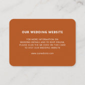 Website für Hochzeiten UAWG Online QR Code Terraco Begleitkarte (Rückseite)