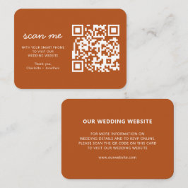 Website für Hochzeiten UAWG Online QR Code Terraco Begleitkarte