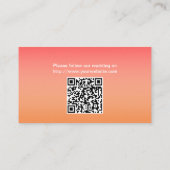 Website für Hochzeiten von Ananas mit Tropen Begleitkarte (Rückseite)