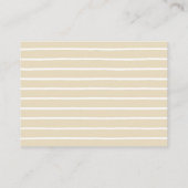 Website für Hochzeiten von Creme und Gold-Blumen Begleitkarte (Rückseite)