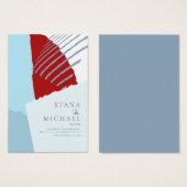 Website für Hochzeiten von Farbblöcken Winter ID74 (Vorne & Hinten)