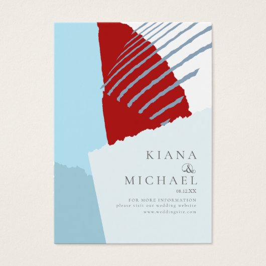 Website für Hochzeiten von Farbblöcken Winter ID74 (Vorderseite)