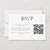 Website für Hochzeiten von Monogramm-Code für Hoch RSVP Karte (Vorderseite)
