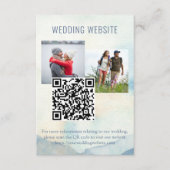 Website für Hochzeiten von Mountain Lake Foto und  Begleitkarte (Vorderseite)