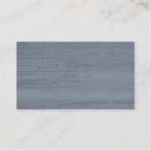 Website für Hochzeiten von Navy Blue Silver Waterc Begleitkarte (Rückseite)