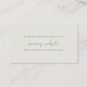 Website für Hochzeiten von Tropical Beach Palm Tre Begleitkarte (Rückseite)