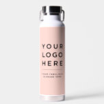 Website für Ihr Firmenlogo Eigenes Wasser Trinkflasche<br><div class="desc">Ihre Business-Logo-Website oder Slogan Custom niedlich blush pink feminine stilvolle Wasser-Flasche. Ein schlichtes modernes Design in mädchenhaften Farben,  für ein stilvolles und berufliches Aussehen. Jede Farbe,  jeder Schriftart,  kein Minimum.</div>