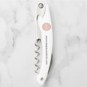 Website für Ihr Firmenlogo Slogan Employee Swag Kellnermesser (Vorderseite)