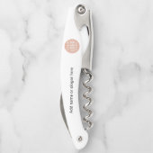 Website für Ihr Firmenlogo Slogan Employee Swag Kellnermesser (Rückseite)