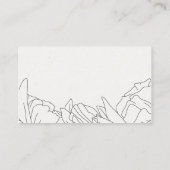 Website für Minimalistische Hochzeiten Begleitkarte (Rückseite)