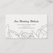 Website für Minimalistische Hochzeiten Begleitkarte (Vorderseite)