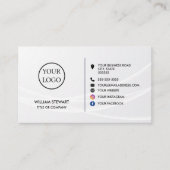 Website für Minimalistische Social-Media-beruflich Visitenkarte (Vorderseite)