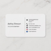 Website für Minimalistische Social-Media-Logos Visitenkarte (Vorderseite)