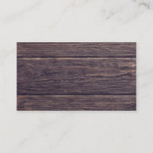 Website für rustikale Hochzeiten und Lila Blumenzw Begleitkarte (Rückseite)