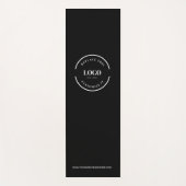 Website für Schwarze, benutzerdefinierte Minimal-W Yogamatte (Vorderseite)