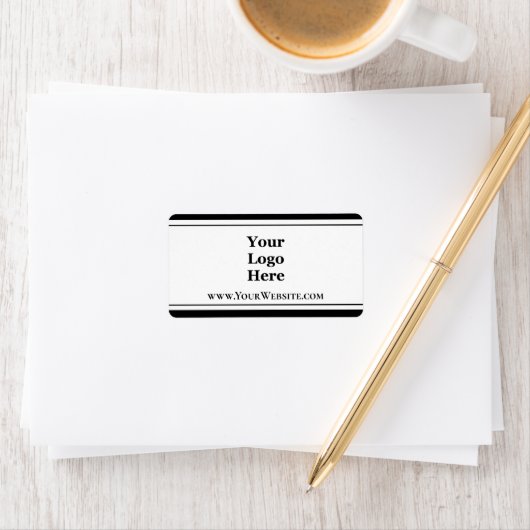 Website für Schwarzweiß-Logos und Weiß Adressaufkleber (Insitu)