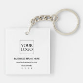 Website für Social Media-Medien für das benutzerde Schlüsselanhänger (Rückseite)