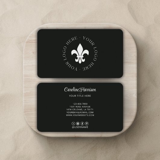 Website für Social Media-Medien für das benutzerde Visitenkarte