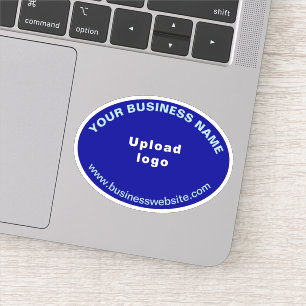 Website für Unternehmen: Blue Oval Shape Vinyl Sti Aufkleber