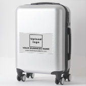 Website für Unternehmen: Grey Large Rectangle Viny Aufkleber (Koffer)