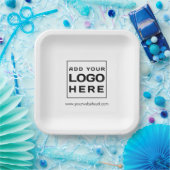 Website für Unternehmen hinzufügen Pappteller (Party)