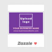 Website für Unternehmen: Lila Rectangle Vinyl Stic Aufkleber (Blatt)