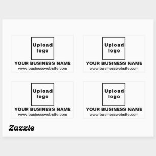 Website für Unternehmen: White Rectangle Aufkleber