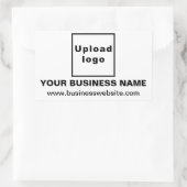 Website für Unternehmen: White Rectangle Aufkleber (Tasche)