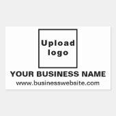 Website für Unternehmen: White Rectangle Aufkleber (Vorderseite)