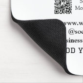 Website für Veranstaltungsplaner mit dem Namen Q R Mousepad (Ecke)