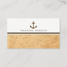 Website für Vintage Hochzeiten von Nautical Anchor