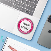 Website für Werbe-Aufkleber für Firmenlogo Aufkleber (Laptop mit iPhone)