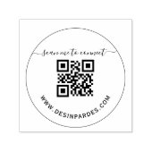 Website-Geschäfts-QR-Code Permastempel (Design)