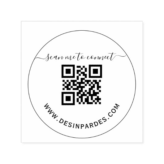 Website-Geschäfts-QR-Code Permastempel (Design)