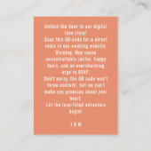 Website Hochzeit + QR Hibiskus Serenade Paradise Begleitkarte (Rückseite)