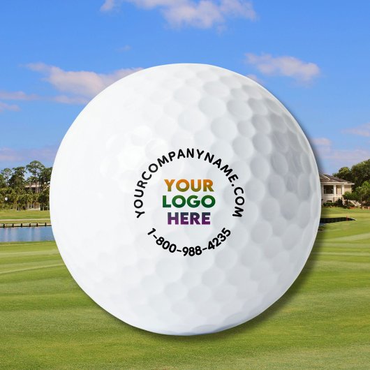 Website Ihres Unternehmens für die Werbeaktion Ihr Golfball