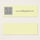 Website-Karte für das Hochzeitslogo (Vorne & Hinten)