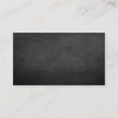 Website-Karte für Hochzeiten | Black Chalkboard Begleitkarte (Rückseite)