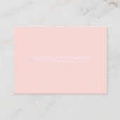 Website-Karte für Hochzeiten | Coral Floral Gold R Begleitkarte (Rückseite)