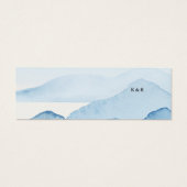 Website-Karte für Hochzeiten in blauen Gebirgen (Rückseite)