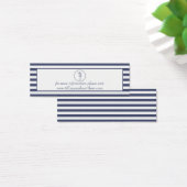 Website-Karte für Hochzeiten | Nautic Blue Seepfer (Schreibtisch)