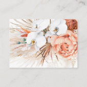 Website-Karte für tropische Blumenwüste Visitenkarte (Rückseite)