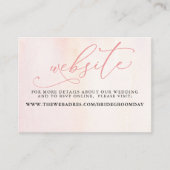 Website-Karte für tropische Blumenwüste Visitenkarte (Vorderseite)