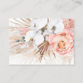 Website-Karte für tropische Blumenwüste Visitenkarte (Rückseite)