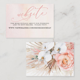 Website-Karte für tropische Blumenwüste Visitenkarte