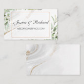 Website-Karte für Wasserfarbenhochzeiten Visitenkarte (Vorne/Hinten)