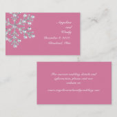 Website-Karte für Winterschneeflocken Begleitkarte (Vorne/Hinten)