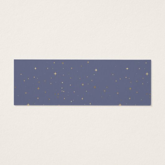 Website-Karte Pastel Blue Celestial Gold (Rückseite)