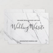 Website-Karte | Postkarte aus weißem Marmor (Vorne/Hinten)